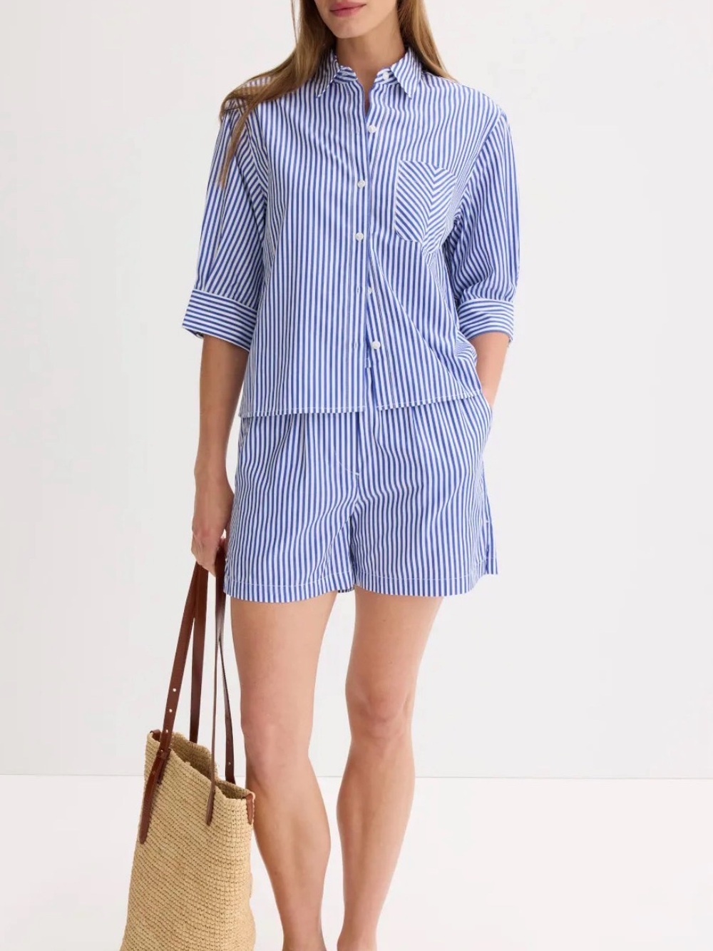 rag & bone Lucia Striped Poplin Shirt Size Small - Picture 4 of 8